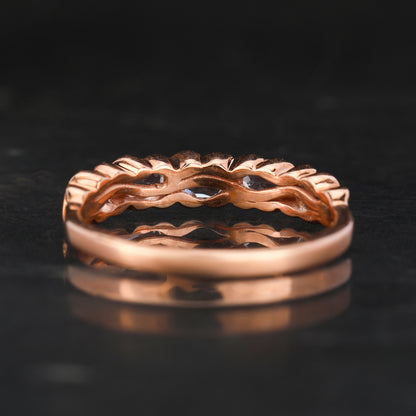Morganite Ring 0.75 Carats 9K Rose Gold