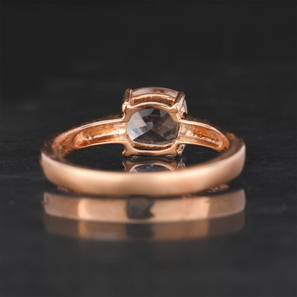 Morganite Ring 1.2 Carats 9K Rose Gold