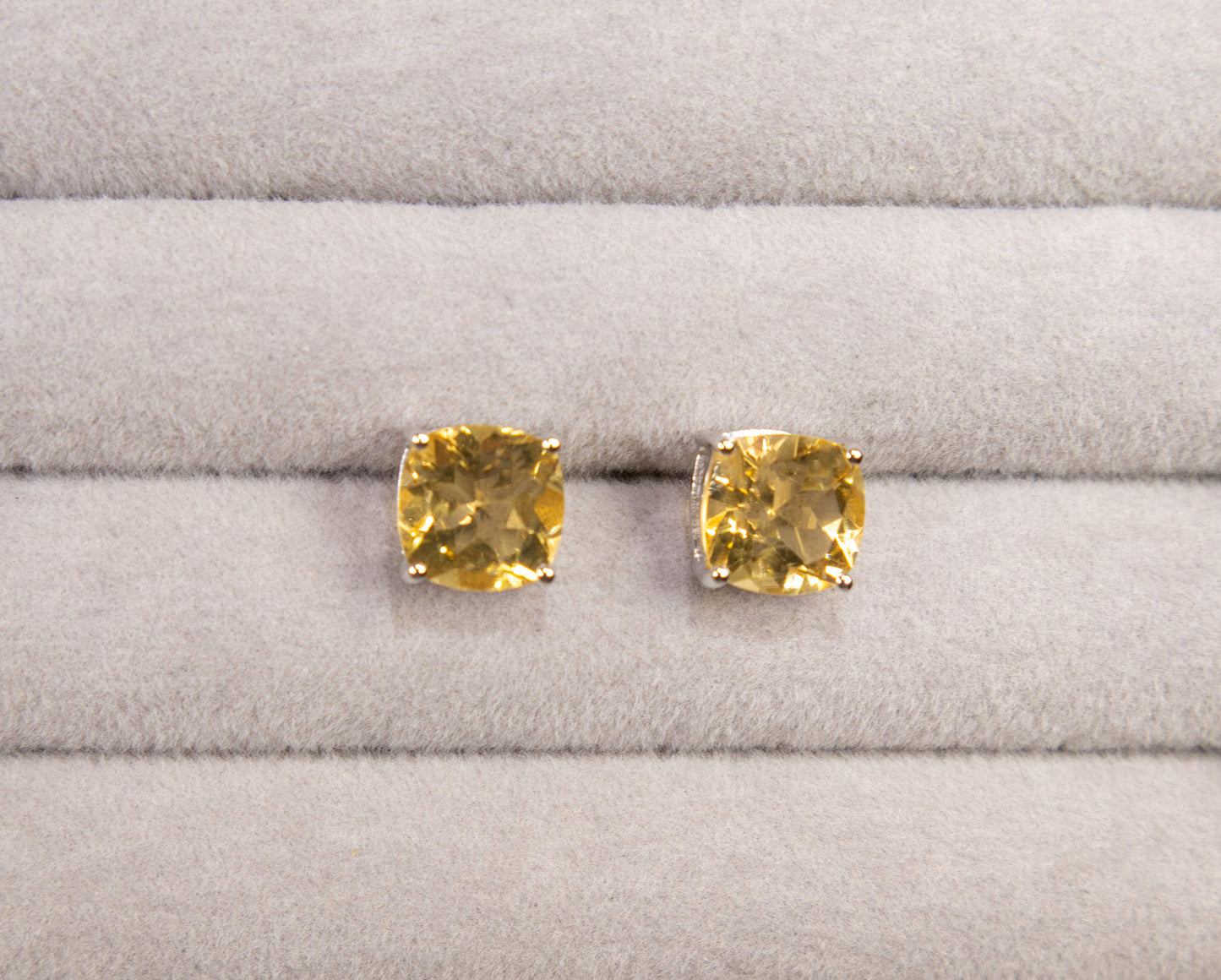 Citrine Stud Earrings 5.90 Carats