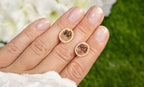 Oval Cut Morganite Stud Earrings With Diamond Halo 5.5 Carats Total