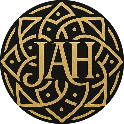 JAH gold medallion favicon, circular