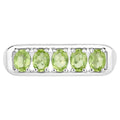 Peridot Ring 0.84 Carats Sterling Silver