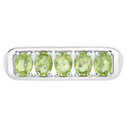 Peridot Ring 0.84 Carats Sterling Silver