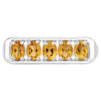 Citrine Ring 0.78 Carats Sterling Silver