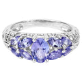 Tanzanite Ring 1.58 Carats Sterling Silver