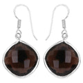Smoky Quartz Earrings 22.7 Carats Sterling Silver