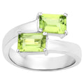 Peridot Ring 1.98 Carats Sterling Silver