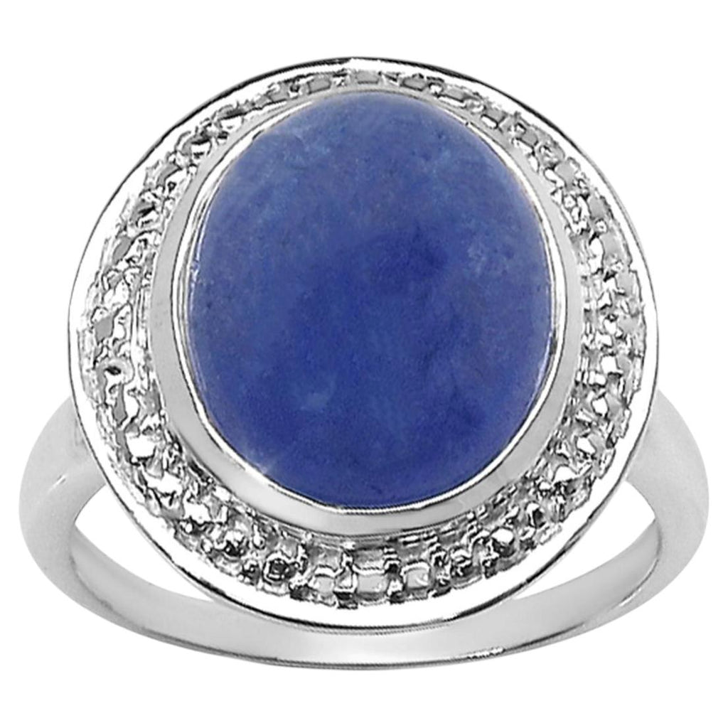 Tanzanite Ring 7.08 Carats Sterling Silver