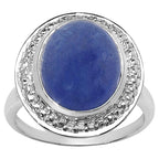 Tanzanite Ring 7.08 Carats Sterling Silver