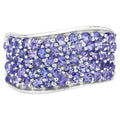 Tanzanite Ring 2.12 Carats Sterling Silver