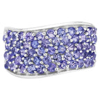 Tanzanite Ring 2.12 Carats Sterling Silver