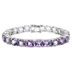 Amethyst Bracelet 28.7 Carats Sterling Silver