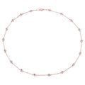 Morganite Necklace 1.6 Carats Gold Plated Silver
