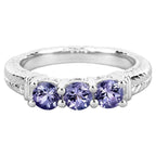Tanzanite Ring 1.1 Carats Sterling Silver
