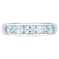 Blue Topaz Ring 0.94 Carats Sterling Silver
