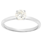 Diamond Ring 0.6 Carats 14K White Gold