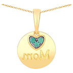 Emerald Pendant 0.16 Carats Gold Plated Silver