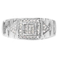 Diamond Ring 0.2 Carats Sterling Silver