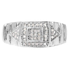 Diamond Ring 0.2 Carats Sterling Silver
