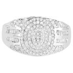 Diamond Ring 1.12 Carats Sterling Silver