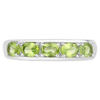Peridot Ring 0.84 Carats Sterling Silver