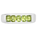 Peridot Ring 0.84 Carats Sterling Silver