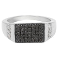 Multicolor Diamond Ring 0.52 Carats Sterling Silver