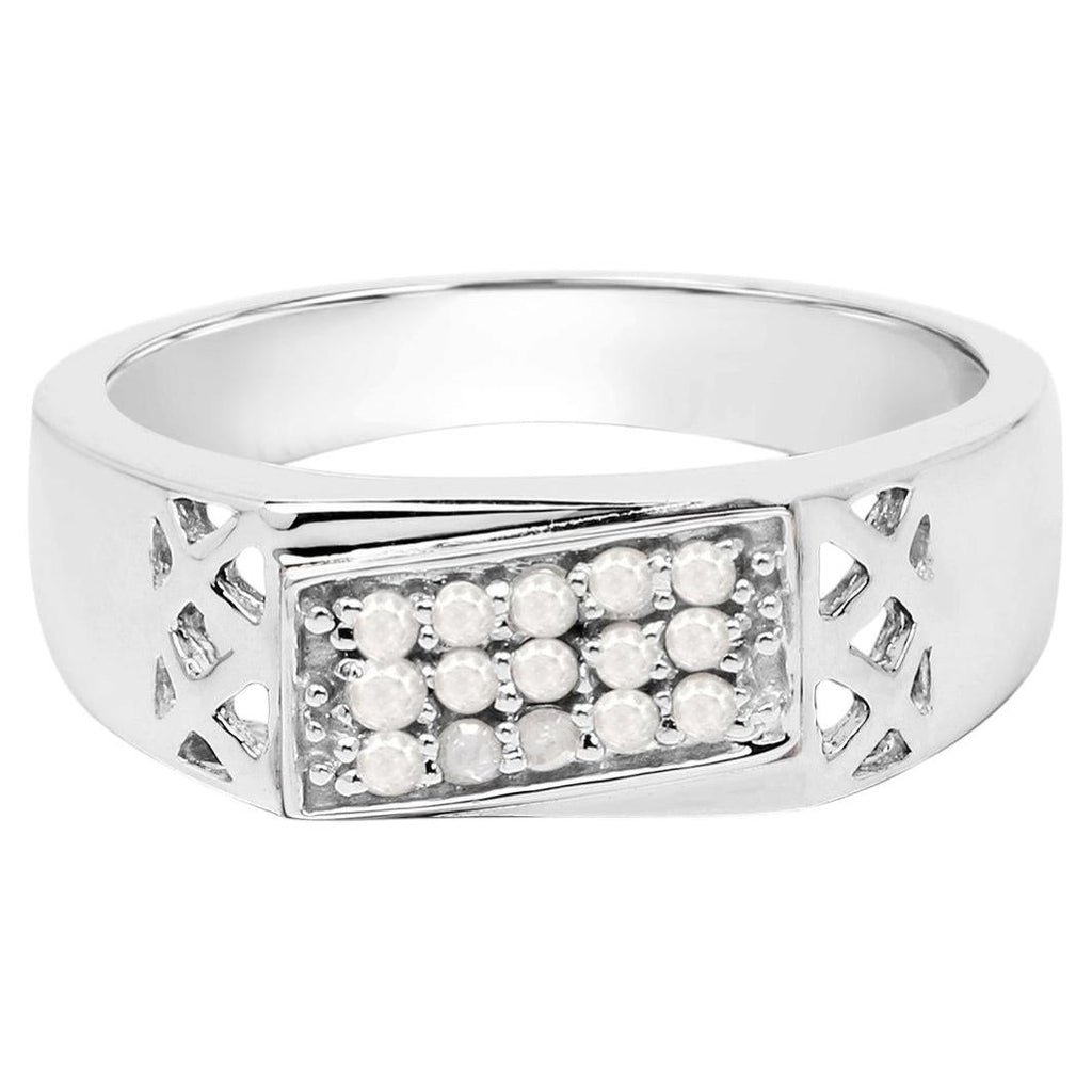 Diamond Ring 0.22 Carats Sterling Silver