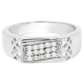 Diamond Ring 0.22 Carats Sterling Silver