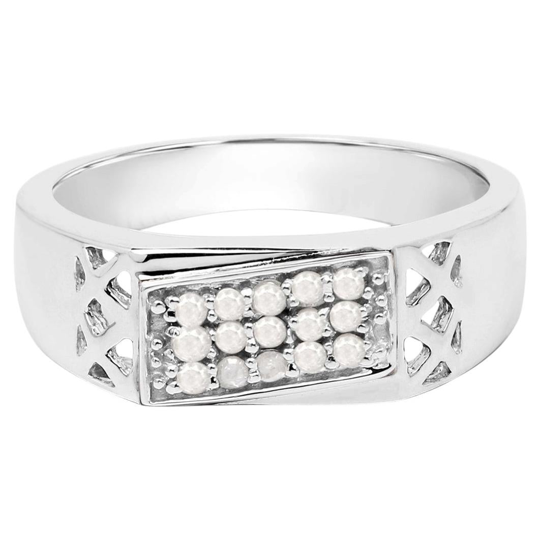 Diamond Ring 0.22 Carats Sterling Silver