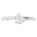 Diamond Ring 0.48 Carats 14K White Gold