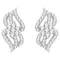Diamond Stud Earrings 0.62 Carats 14K White Gold
