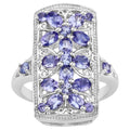 Tanzanite Ring 2.48 Carats Sterling Silver