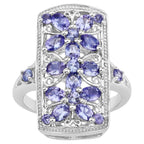 Tanzanite Ring 2.48 Carats Sterling Silver