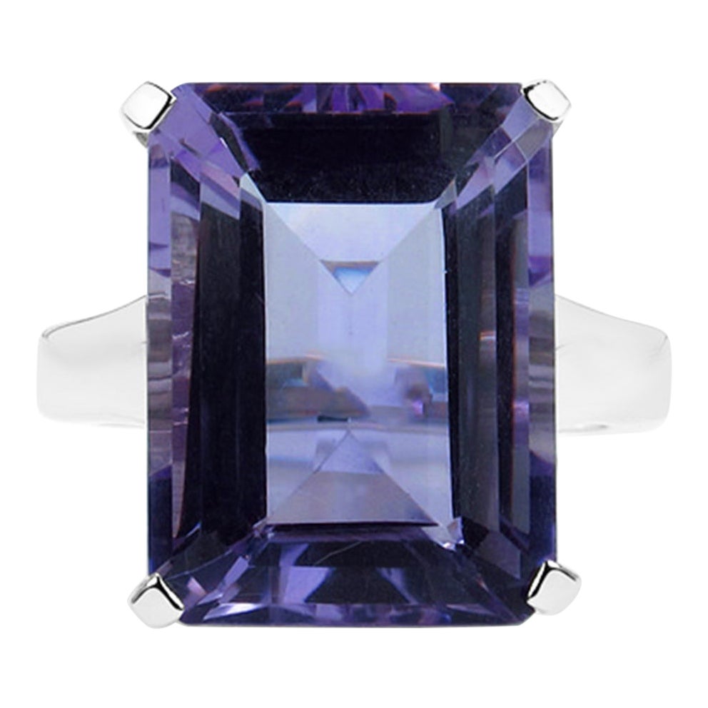 Amethyst Ring 11.4 Carats Sterling Silver
