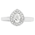 Diamond Ring 0.6 Carats 14K White Gold