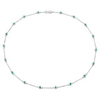 Emerald Necklace 1.78 Carats Sterling Silver