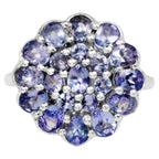 Tanzanite Ring 2.68 Carats Sterling Silver