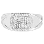 Diamond Ring 0.26 Carats Sterling Silver