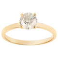 Diamond Ring 0.88 Carats 14K Yellow Gold