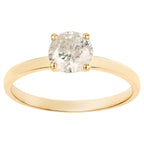 Diamond Ring 0.88 Carats 14K Yellow Gold