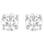 Diamond Stud Earrings 0.52 Carats 14K White Gold