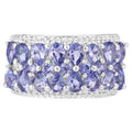 Tanzanite Ring 2.56 Carats Sterling Silver