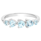 Blue Topaz Ring 1.18 Carats Sterling Silver