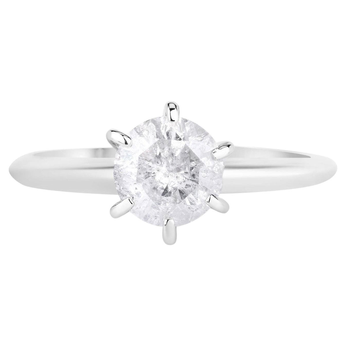 Diamond Ring 1 Carats 14K White Gold