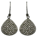 Diamond Cluster Earrings 2.6 Carats Sterling Silver