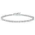 White Topaz Tennis Bracelet 4.95 Carats Sterling Silver