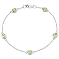 Peridot Bracelet 1.74 Carats Sterling Silver