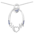 Tanzanite Mom Pendant 0.16 Carats Sterling Silver