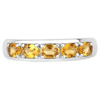 Citrine Ring 0.78 Carats Sterling Silver